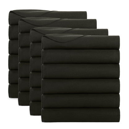 Arkwright Home® Cozy Soft Polar Fleece Throw 50x60 Black, 24/Case (FLC-PLR-5060-6PK-BK)