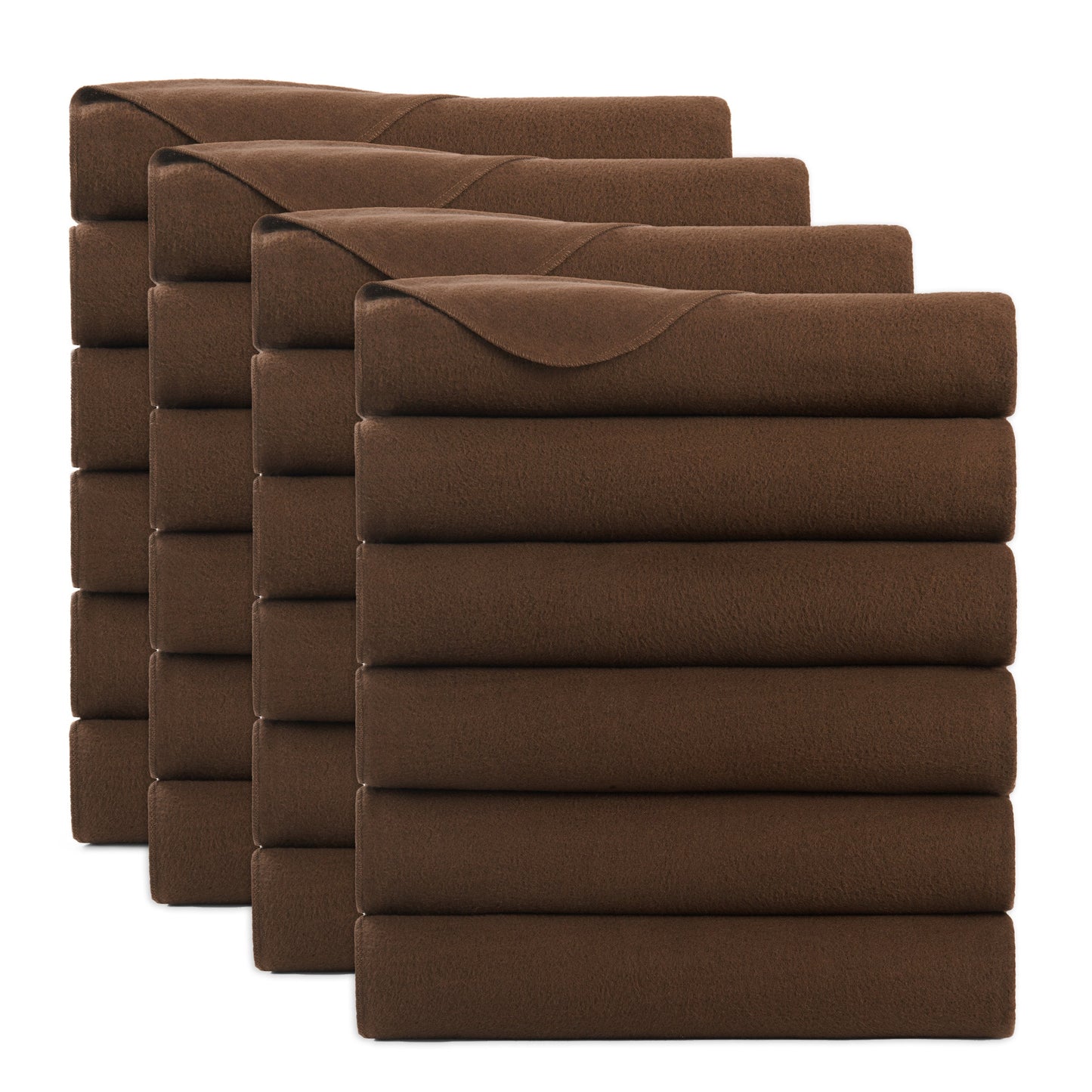 Arkwright Home® Cozy Soft Polar Fleece Throw 50x60 Brown, 24/Case (FLC-PLR-5060-6PK-BR)