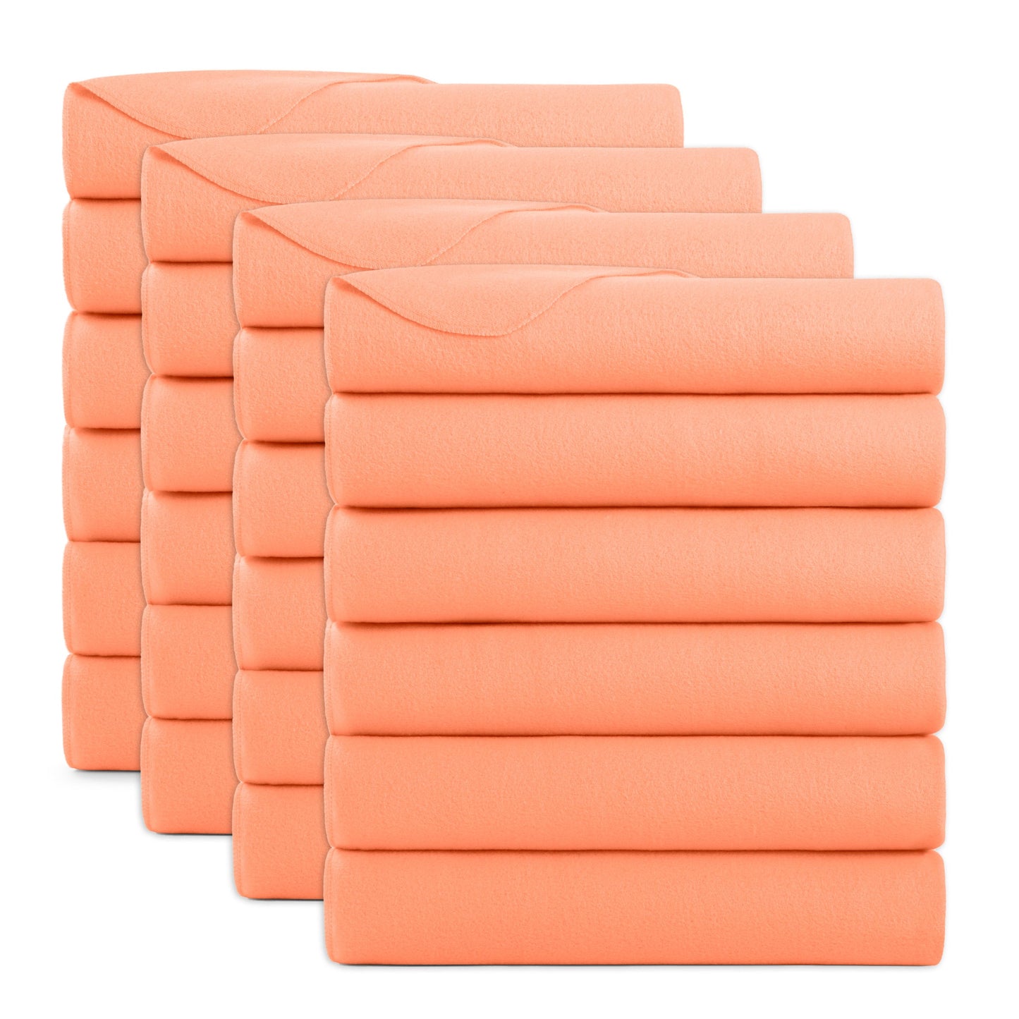 Arkwright Home® Cozy Soft Polar Fleece Throw 50x60 Coral, 24/Case (FLC-PLR-5060-6PK-CO)