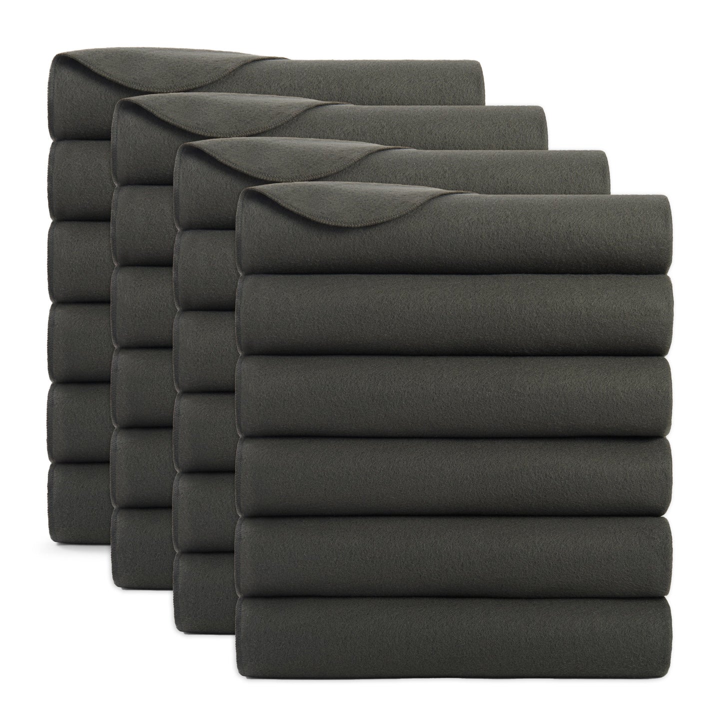 Arkwright Home® Cozy Soft Polar Fleece Throw 50x60 Dark Grey, 24/Case (FLC-PLR-5060-6PK-DG)