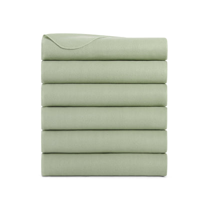 Arkwright Home® Cozy Soft Polar Fleece Throw 50x60 Green, 24/Case (FLC-PLR-5060-6PK-GR)