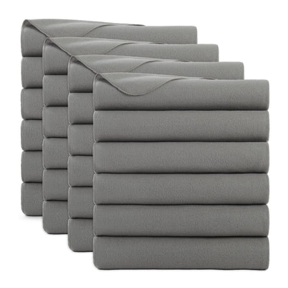 Arkwright Home® Cozy Soft Polar Fleece Throw 50x60 Light Grey, 24/Case (FLC-PLR-5060-6PK-GY)