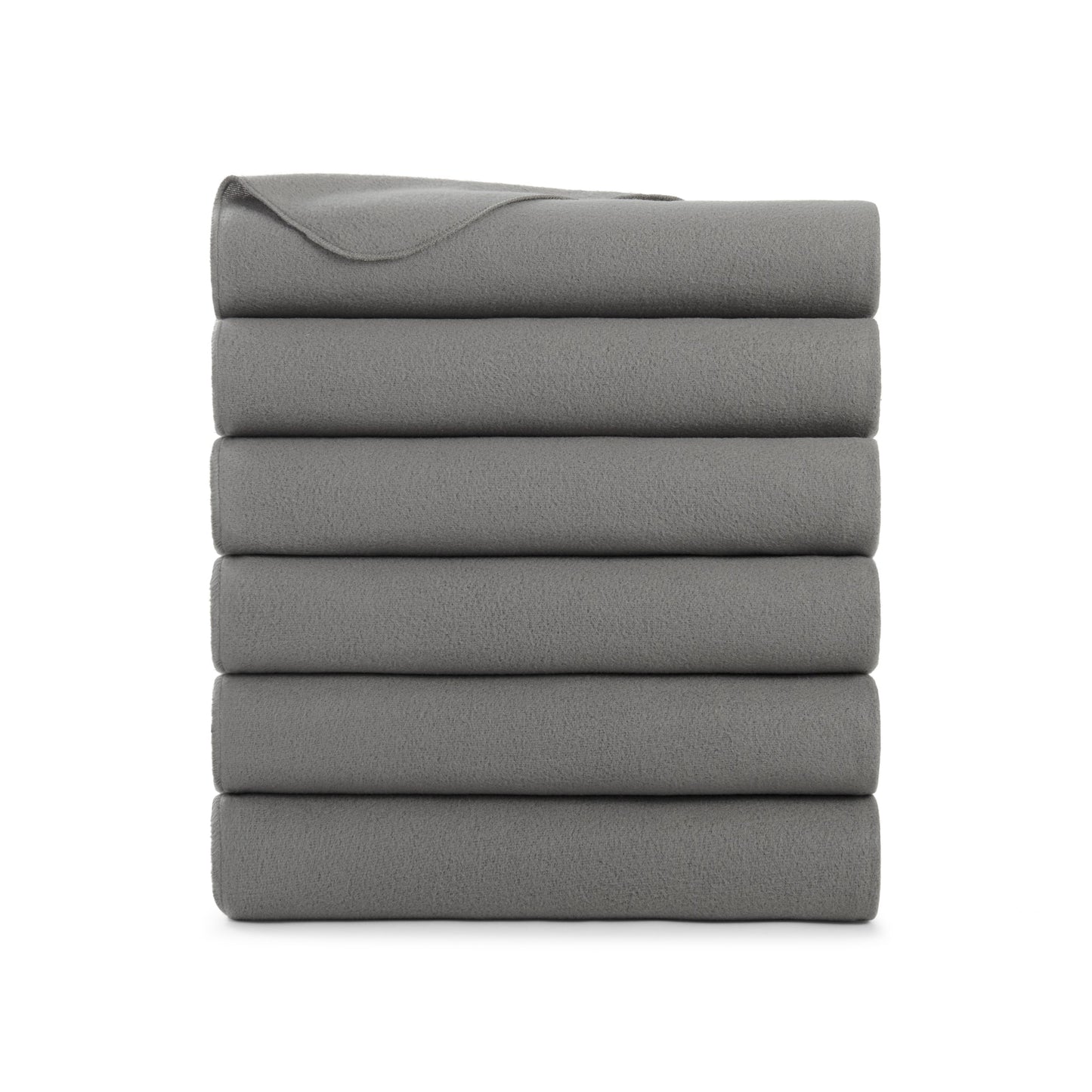 Arkwright Home® Cozy Soft Polar Fleece Throw 50x60 Light Grey, 24/Case (FLC-PLR-5060-6PK-GY)