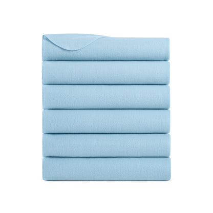 Arkwright Home® Cozy Soft Polar Fleece Throw 50x60 Light Blue, 24/Case (FLC-PLR-5060-6PK-LB)