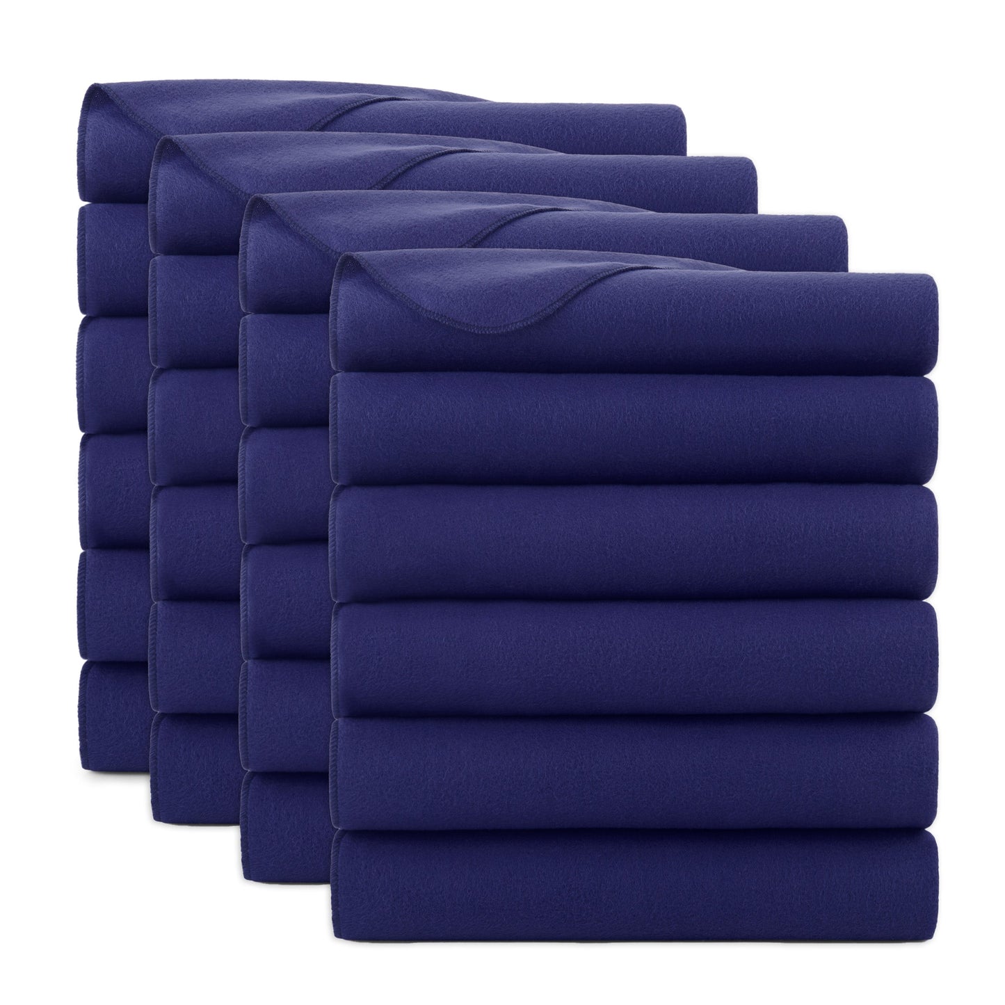 Arkwright Home® Cozy Soft Polar Fleece Throw 50x60 Navy, 24/Case (FLC-PLR-5060-6PK-NV)