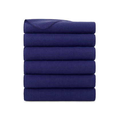 Arkwright Home® Cozy Soft Polar Fleece Throw 50x60 Navy, 24/Case (FLC-PLR-5060-6PK-NV)