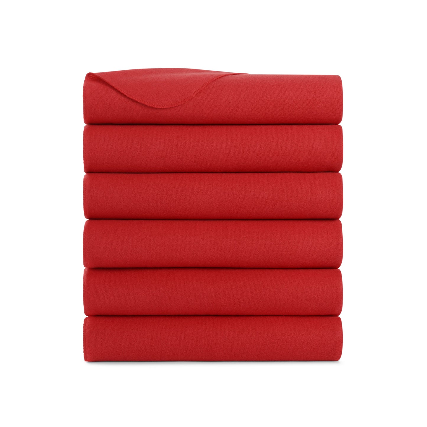 Arkwright Home® Cozy Soft Polar Fleece Throw 50x60 Red, 24/Case (FLC-PLR-5060-6PK-RD)
