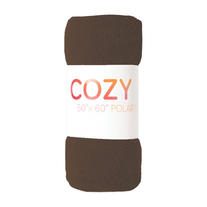 Arkwright Home® Cozy Soft Polar Fleece Throw 50x60 Brown, 24/Case (FLC-PLR-5060-6PK-BR)