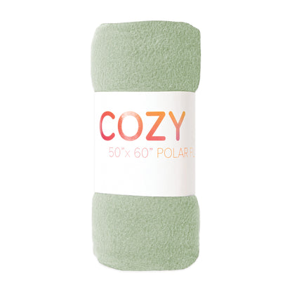 Arkwright Home® Cozy Soft Polar Fleece Throw 50x60 Green, 12/Case (FLC-PLR-5060-GR)