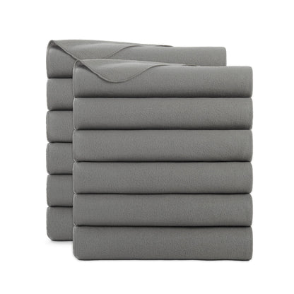Arkwright Home® Cozy Soft Polar Fleece Throw 50x60 Light Grey, 12/Case (FLC-PLR-5060-GY-CS)