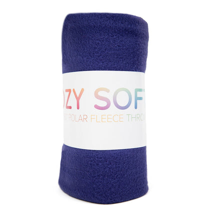 Arkwright Home® Cozy Soft Polar Fleece Throw 50x60 Navy, 24/Case (FLC-PLR-5060-6PK-NV)