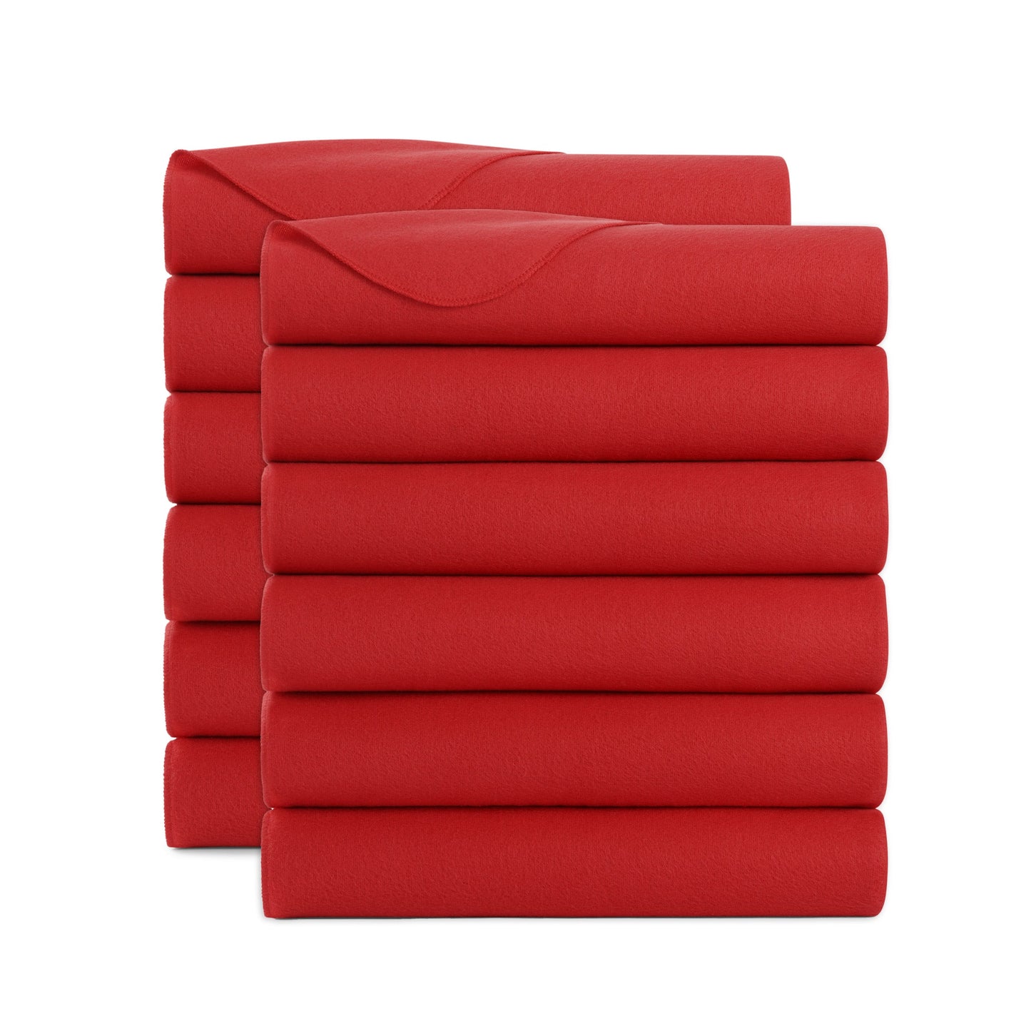 Arkwright Home® Cozy Soft Polar Fleece Throw 50x60 Red, 12/Case (FLC-PLR-5060-RD-CS)