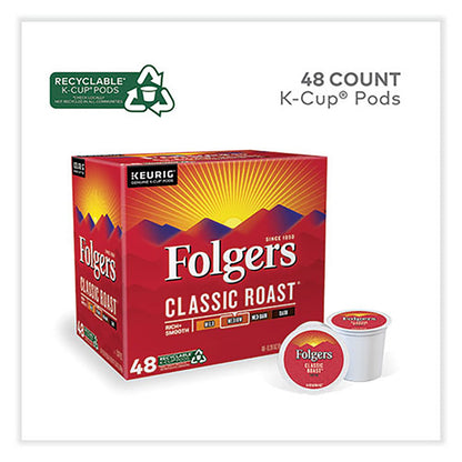 Folgers Gourmet Selections Classic Roast Coffee K-Cups, 48/Box (FOL5000363378)