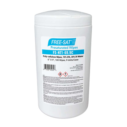 High-Tech Conversions 100 Wipes/Roll, 70/30 IPA Blend, 18 lbs, 1 Roll (HOSFS-NT1-69-9C)