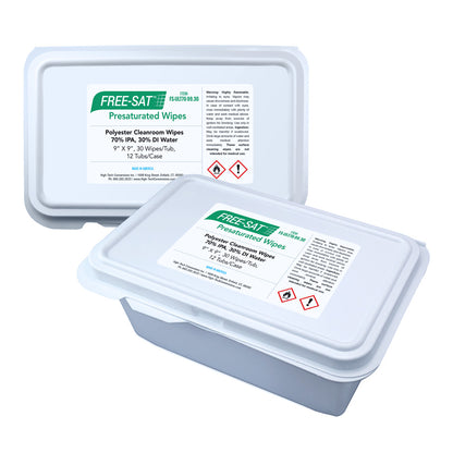 High-Tech Conversions Free-Sat Ultimate 9x9 Cleanroom Wipes, Case of 480 (HOSFS-ULT70-9940)