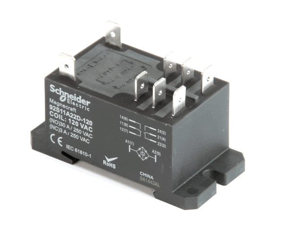 Food Warming Equipment RLY30AMPDPDT Relay, 120V, 30A, DPDT, Panel Mount (FWERLY30AMPDPDT)