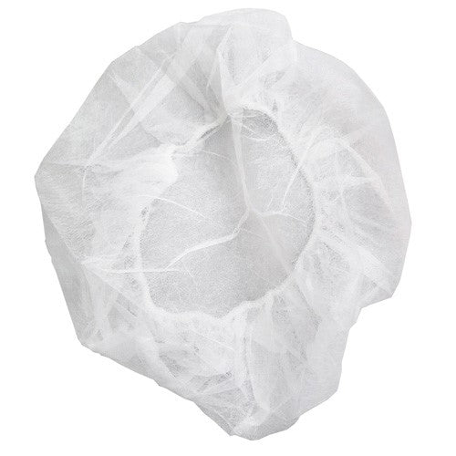 High-Tech Conversions Bee-Safe® Polypropylene Bouffant Caps, 100/Bag, 10 Bags/Case, White, 24" (HOSGAH-BP-24-WH)