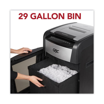 GBC AutoFeed+ 600X Super Cross-Cut Office Shredder, 600 Auto/15 Manual Sheet Capacity (GBCWSM1757510)