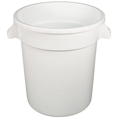 Impact® Gator® Trash Container, 10 Gallon, 6/Case, White (IMPGC100101)