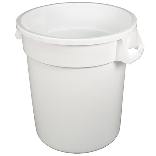 Impact® Gator® Trash Container, 10 Gallon, 6/Case, White (IMPGC100101)