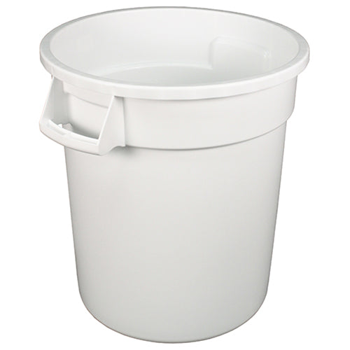 Impact® Gator® Trash Container, 10 Gallon, 6/Case, White (IMPGC100101)