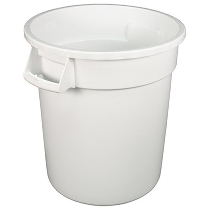 Impact® Gator® Trash Container, 10 Gallon, 6/Case, White (IMPGC100101)
