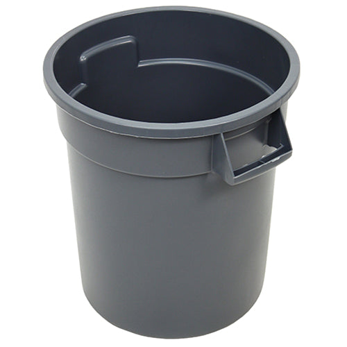 Impact® Gator® Trash Container, 10 Gallon, 6/Case, Gray (IMPGC100103)