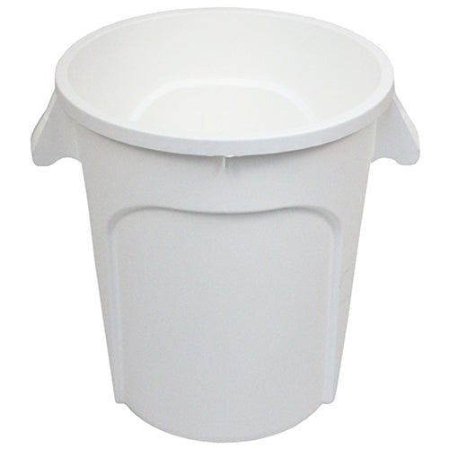 Impact® Gator® Trash Container, 20 Gallon, 6/Case, White (IMPGC200101)
