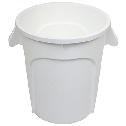 Impact® Gator® Trash Container, 20 Gallon, 6/Case, White (IMPGC200101)