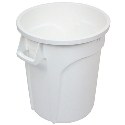 Impact® Gator® Trash Container, 20 Gallon, 6/Case, White (IMPGC200101)