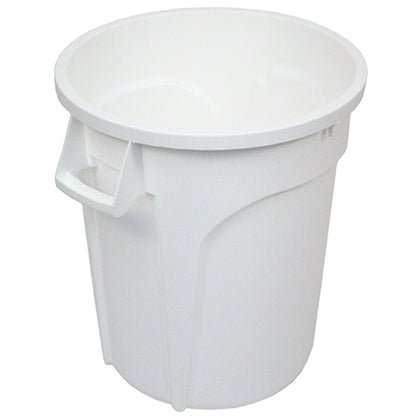 Impact® Gator® Trash Container, 20 Gallon, 6/Case, White (IMPGC200101)