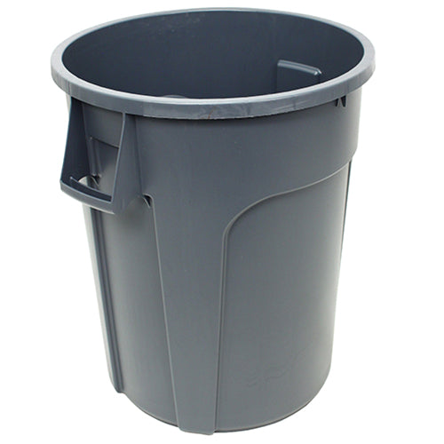 Impact® Gator® Trash Container, 32 Gallon, 5/Case, Gray (IMPGC320103)