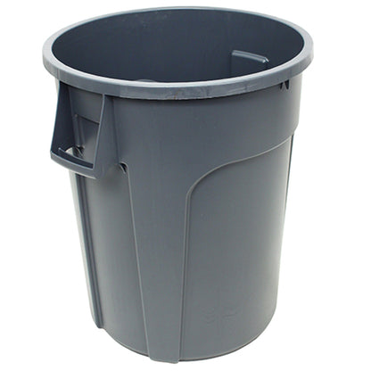 Impact® Gator® Trash Container, 32 Gallon, 5/Case, Gray (IMPGC320103)