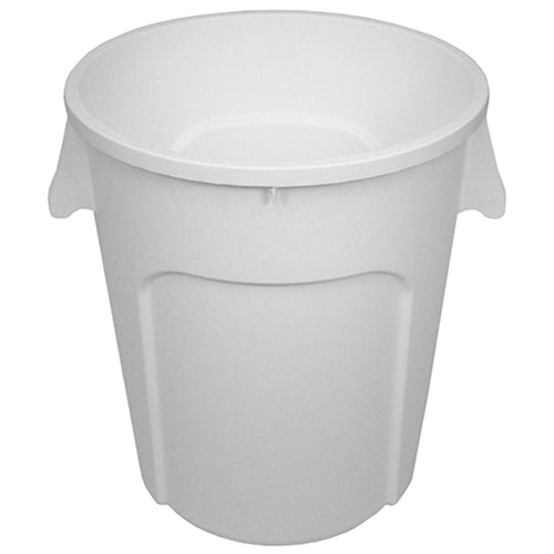 Impact® Gator® Trash Container, 44 Gallon Plastic, 4/Case, White (IMPGC440101)