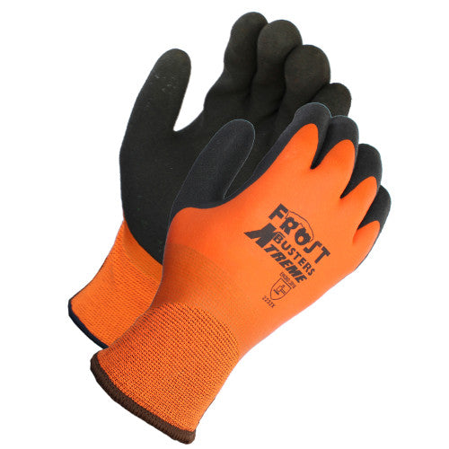 Safety Zone® Latex Sandy Coated Winter Gloves 13G Orange Lrg, 12/Pack (SZNGCL13OL)