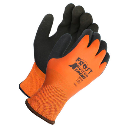 Safety Zone® Latex Sandy Coated Winter Gloves 13G Orange Lrg, 12/Pack (SZNGCL13OL)