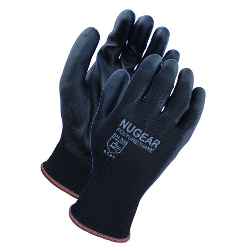 Safety Zone® Polyurethane Coated Gloves 13G Black XL, 12/Pack (SZNGCP13KX)