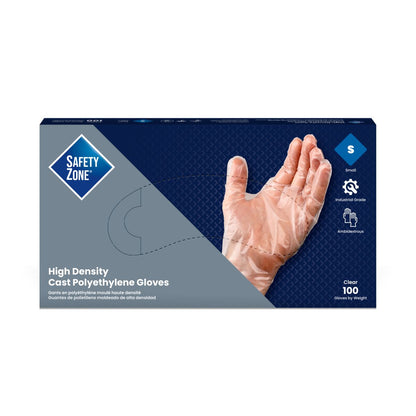 Safety Zone® Polyethylene Gloves, Clear, Sm, Case of 1000 (SZNGDCP-SM)