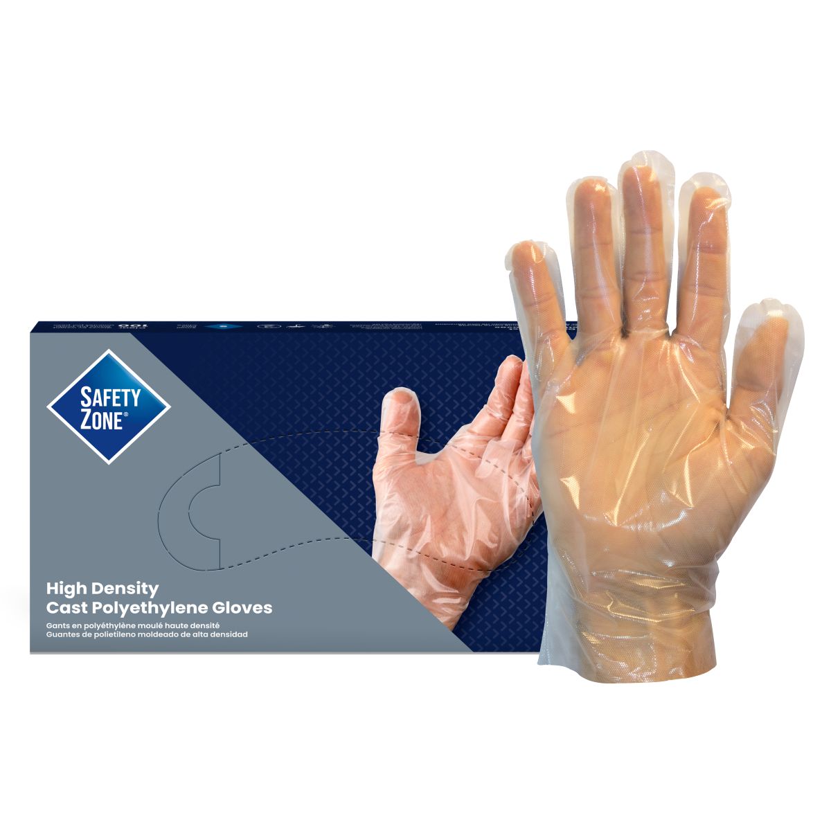 Safety Zone® Polyethylene Gloves, Clear, XL, Case of 1000 (SZNGDCP-XL)