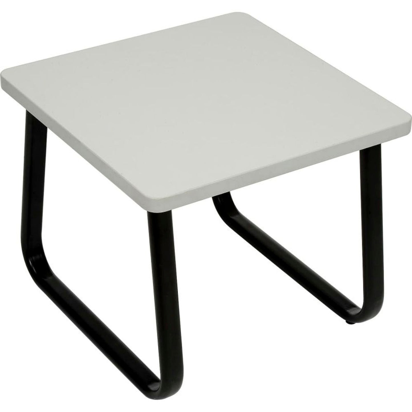 Interion Square End Table 20" x 20" Gray Top (WB238410GY)