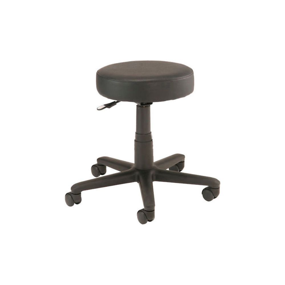 Interion Shop Stool - Vinyl - Black (WB240152BK)