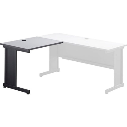 Interion 36"W Left Handed Return Table, Gray (WB248917GY)