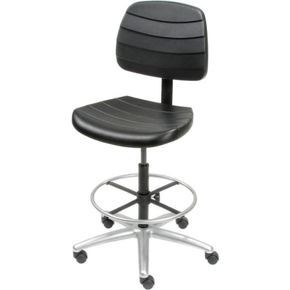 Interion Shop Stool - Polyurethane - 5 Way Adjustable - Black (WB250612)