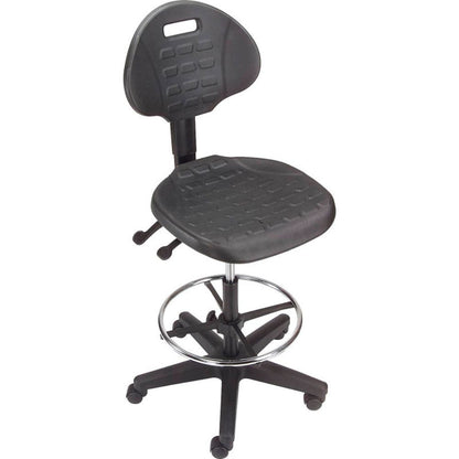 Interion 5-Way Adjustable Ergonomic Stool, Black (WB250626)