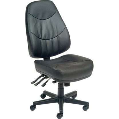 Interion Multifunction Chair With High Back, Leather, Black (WB506569)