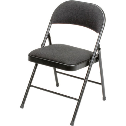 Interion Folding Chair, Fabric, Black (WB607864BK)