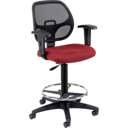 Interion Drafting Stool - Fabric - Red (WB695262RD)