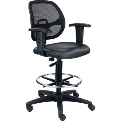 Interion Vinyl Drafting Stool, Black (WB695263)