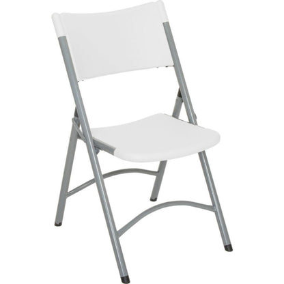 Interion Folding Chair With Mid Back, Resin, White (WB695540)