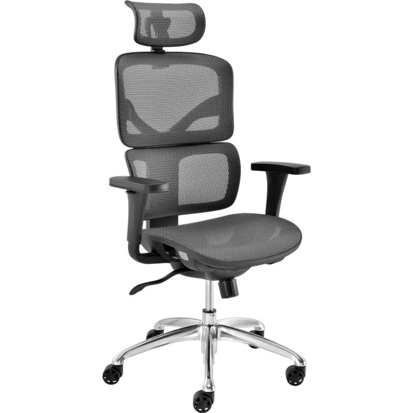 Interion Mesh Ergonomic Chair With High Back & Adjustable Arms, Mesh, Gray (WB695544)